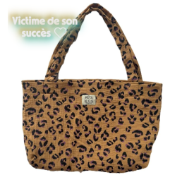 sac cabas réversible léopard