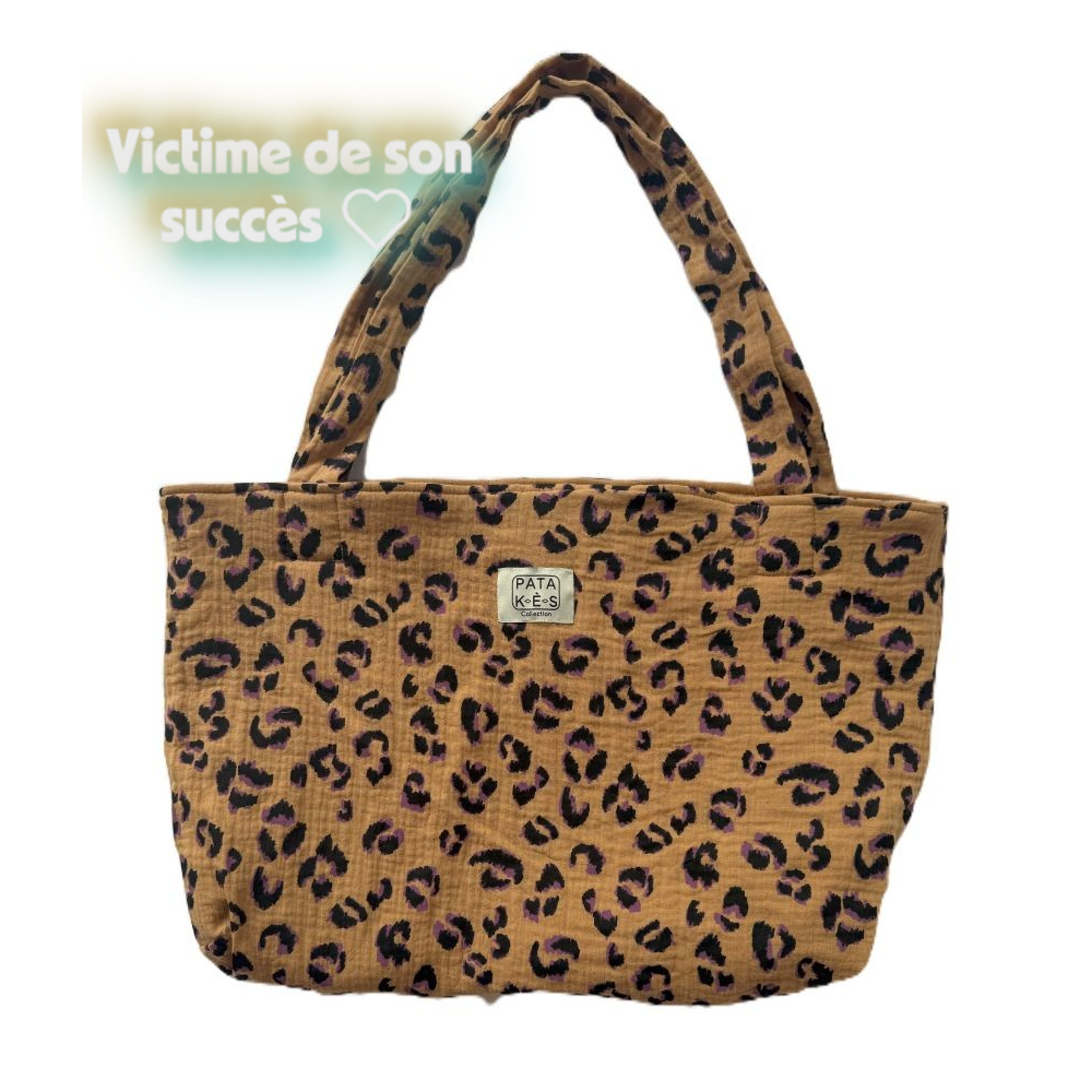 sac cabas réversible léopard