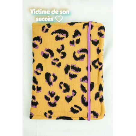 protège carnet léopard