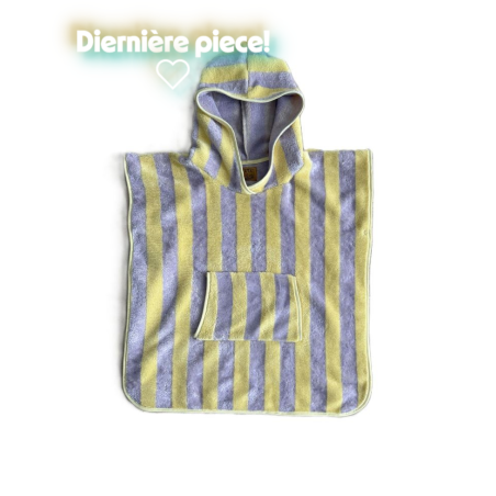 poncho éponge rayé