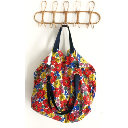 grand cabas plage flower power